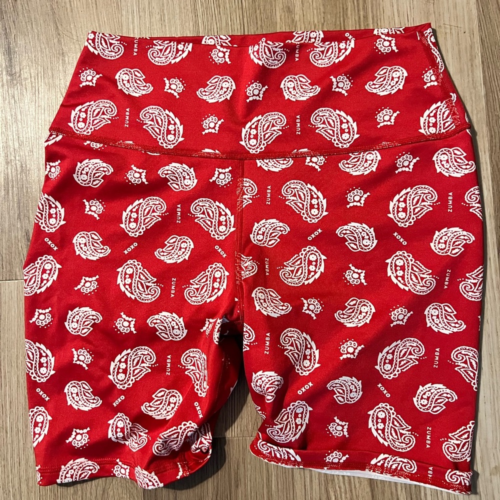Red Paisley Women's Shorts